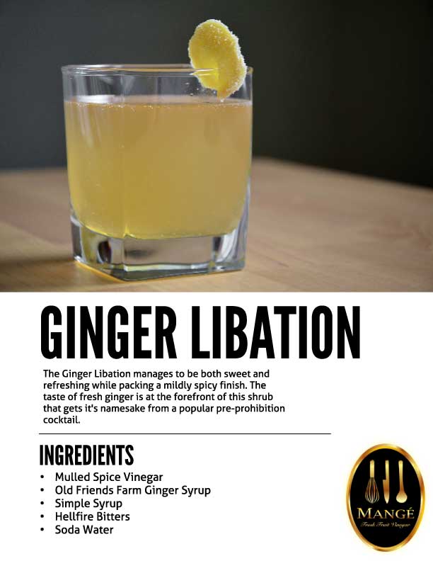 Ginger Shrub Drinking Vinegar
